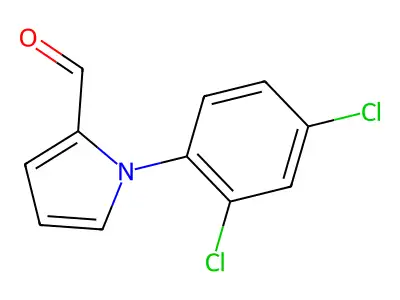1-(2,4-dichlorophenyl)-1H-pyrrole-2-carbaldehyde structure