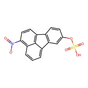 3-Nitrofluoranthene-8-sulfate structure