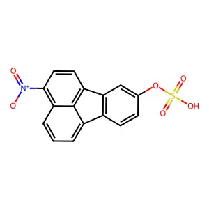 3-Nitrofluoranthene-9-sulfate structure