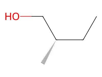 2-Methyl-1-butanol, (+)- structure
