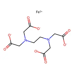 (Ethylenediaminetetraacetato)ferrate(2-) structure