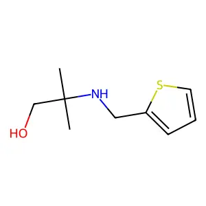 2-Methyl-2-[(thiophen-2-ylmethyl)amino]propan-1-ol structure
