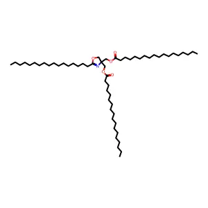 Octadecanoic acid, 1,1'-((2-heptadecyl-4(5H)-oxazolylidene)bis(methylene)) ester structure