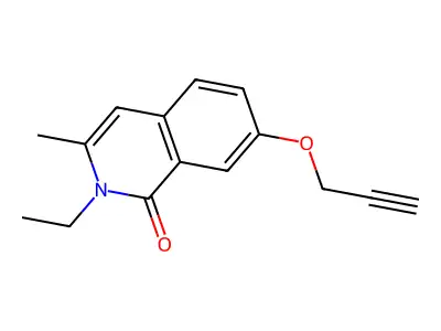 2-Ethyl-3-methyl-7-(prop-2-yn-1-yloxy)isoquinolin-1(2H)-one structure