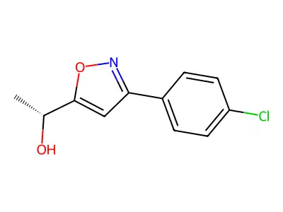 1-[3-(4-Chlorophenyl)-5-isoxazolyl]-1-ethanol structure
