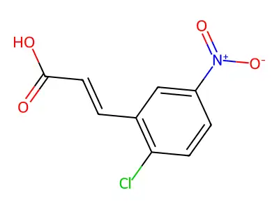 2-Chloro-5-nitrocinnamic Acid structure