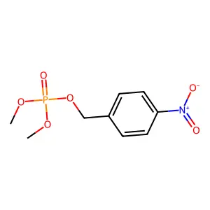 Dimethyl (4-nitrophenyl)methyl phosphate structure