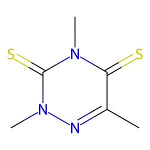 2,4,6-Trimethyl-1,2,4-triazine-3,5(2H,4H)-dithione structure