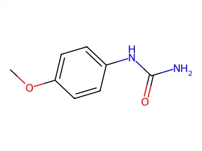 p-Methoxyphenylurea structure