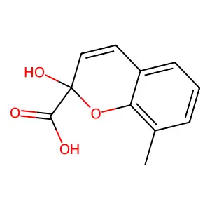 2-Hydroxy-8-methylchromene-2-carboxylate structure