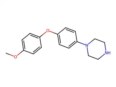 1-[4-(4-Methoxyphenoxy)phenyl]piperazine structure