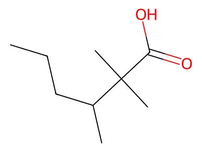 2,2,3-Trimethylhexanoic acid structure