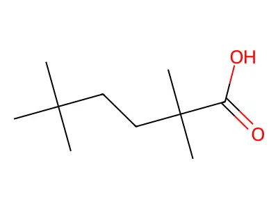 2,2,5,5-tetramethylhexanoic Acid structure
