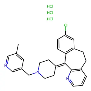Rupatadine trihydrochloride structure