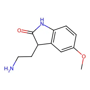 3-(2-Aminoethyl)-5-methoxyindolin-2-one hydrochloride structure