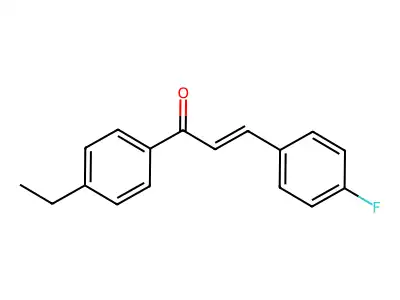 1-(4-Ethylphenyl)-3-(4-fluorophenyl)prop-2-en-1-one structure