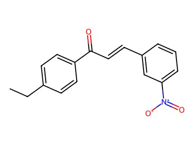 1-(4-Ethylphenyl)-3-(3-nitrophenyl)prop-2-en-1-one structure