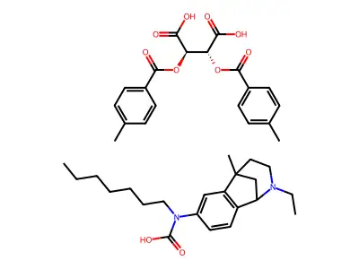 C22H34N2O2.C20H18O8.1/2H2O structure