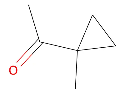 Methyl 1-methylcyclopropyl ketone structure