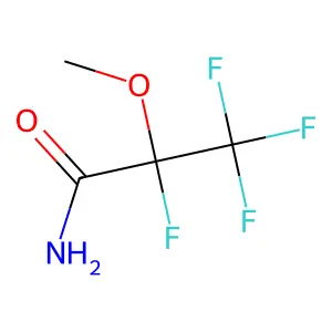 (2S)-2,3,3,3-tetrafluoro-2-methoxypropanamide structure