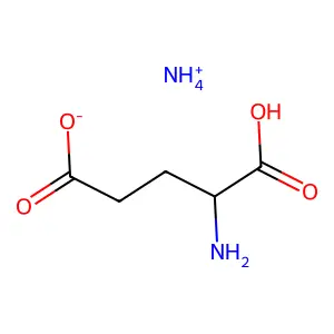 Azanium;4-amino-5-hydroxy-5-oxopentanoate structure