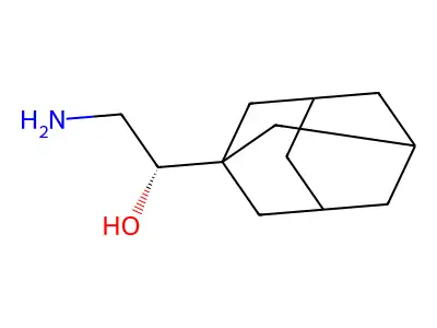 (1S)-1-(adamantan-1-yl)-2-aminoethan-1-ol structure