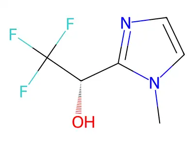 (1S)-2,2,2-trifluoro-1-(1-methyl-1H-imidazol-2-yl)ethan-1-ol structure
