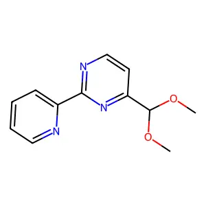 4-(Dimethoxymethyl)-2-(pyridin-2-yl)pyrimidine structure