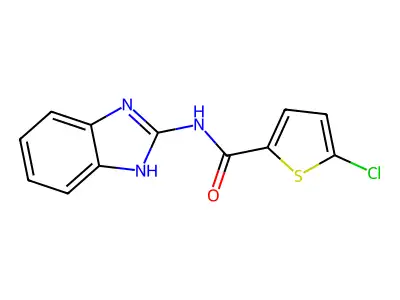 n-(1h-Benzo[d]imidazol-2-yl)-5-chlorothiophene-2-carboxamide structure