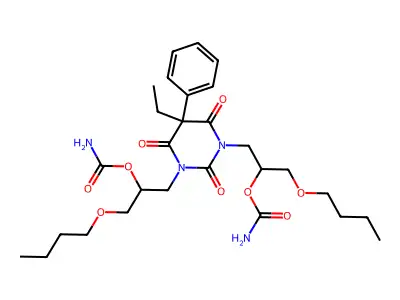 Difebarbamate structure