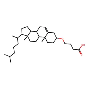 4-(Cholesteryloxy)butyric acid structure