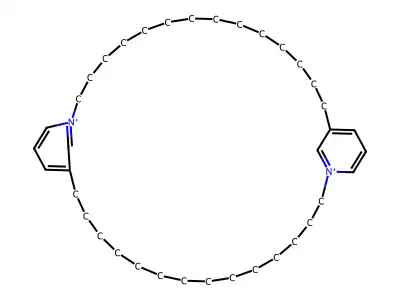 1,20-Diazoniatricyclo[33.3.1.116,20]tetraconta-1(39),16,18,20(40),35,37-hexaene structure