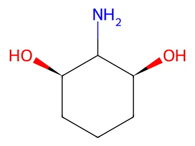 2-Aminocyclohexane-1,3-diol structure