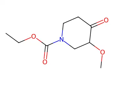 Ethyl 3-methoxy-4-oxopiperidine-1-carboxylate structure