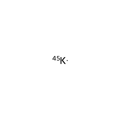 Potassium, isotope of mass 45 structure