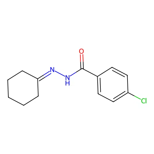4-Chloro-N'-cyclohexylidenebenzohydrazide structure