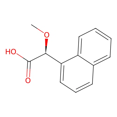 (S)-alpha-Methoxy-2-naphthylacetic acid structure