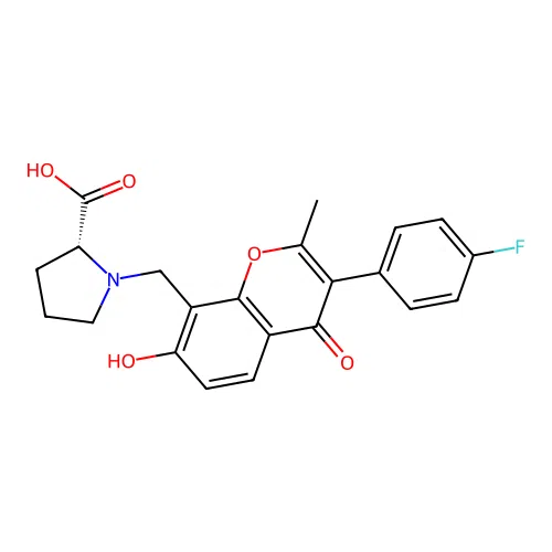 C22H20FNO5 structure