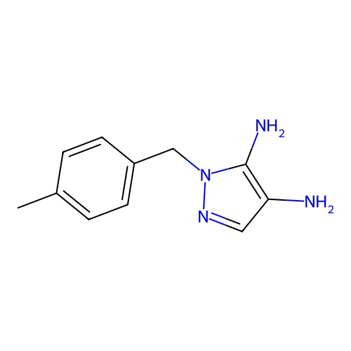 4,5-diamino-1-(4-methylbenzyl)-1H-pyrazole structure