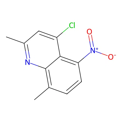 4-Chloro-2,8-dimethyl-5-nitroquinoline structure