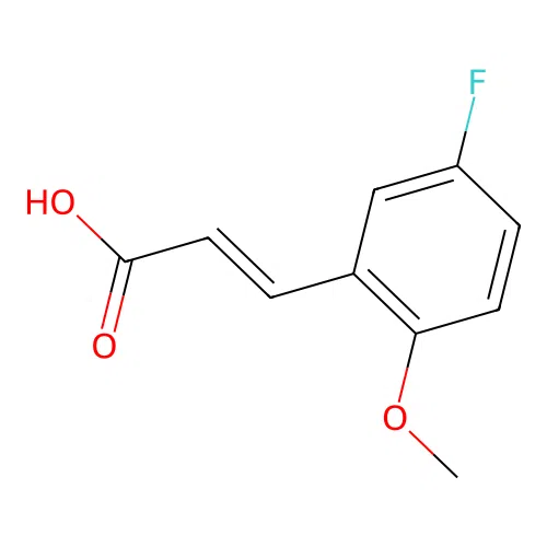 5-Fluoro-2-methoxycinnamic acid structure