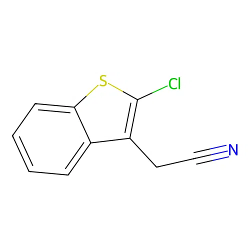 2-Chlorobenzo[b]thiophene-3-acetonitrile structure