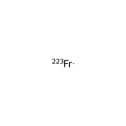 Francium, isotope of mass 223 structure