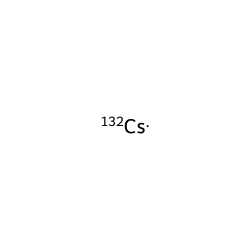 Cesium, isotope of mass 132 structure