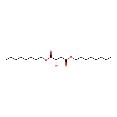 Dioctyl 2-hydroxybutanedioate structure