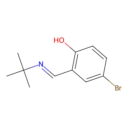 4-Bromo-2-[(tert-butylimino)methyl]phenol structure