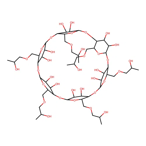 alpha-Cyclodextrin, 2-hydroxypropyl ethers structure