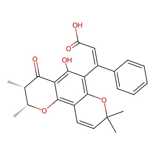 Isocalophyllic acid structure