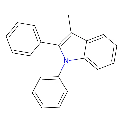 3-Methyl-1,2-diphenyl-1H-indole structure