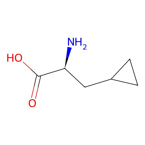 (2S)-2-amino-3-cyclopropylpropanoic acid structure